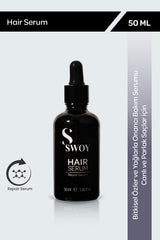 Swoy Hair Serum - Bitkisel Özler ve Yağlarla Onarıcı Bakım Serumu | Canlı ve Parlak Saçlar İçin